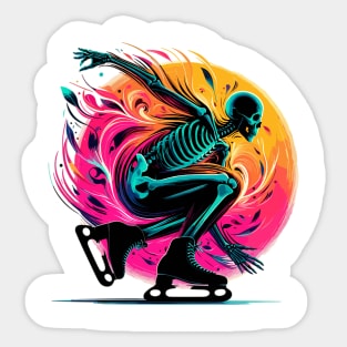 Ice Skating Sticker